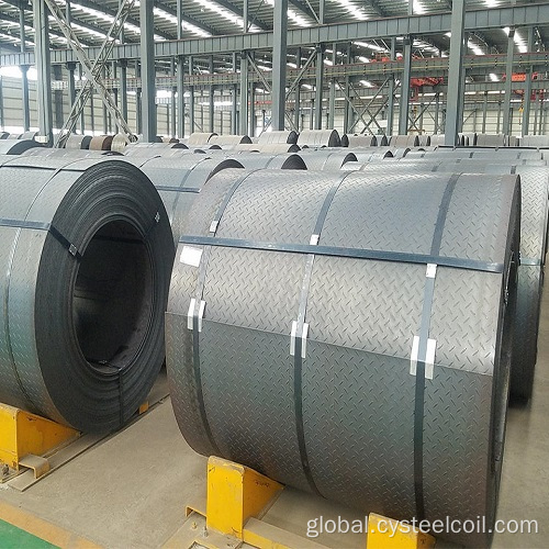 Carbon Steel Coil Hot Rolled Checkered Steel Coil Chequered Steel Coils Supplier